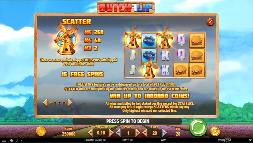 Free Spins of Dutch Flip